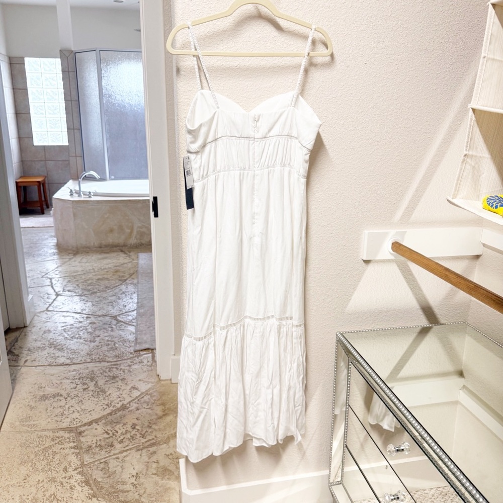 NEW Adrianna Papell Ivory Midi Dress 8 NWT - Picture 6 of 6